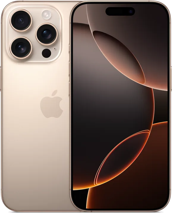 iPhone 16 Pro visto de frente e de costas